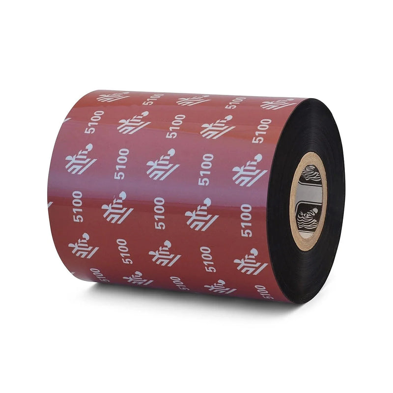 Rollo de ribbon Zebra resina 5100 con su caja