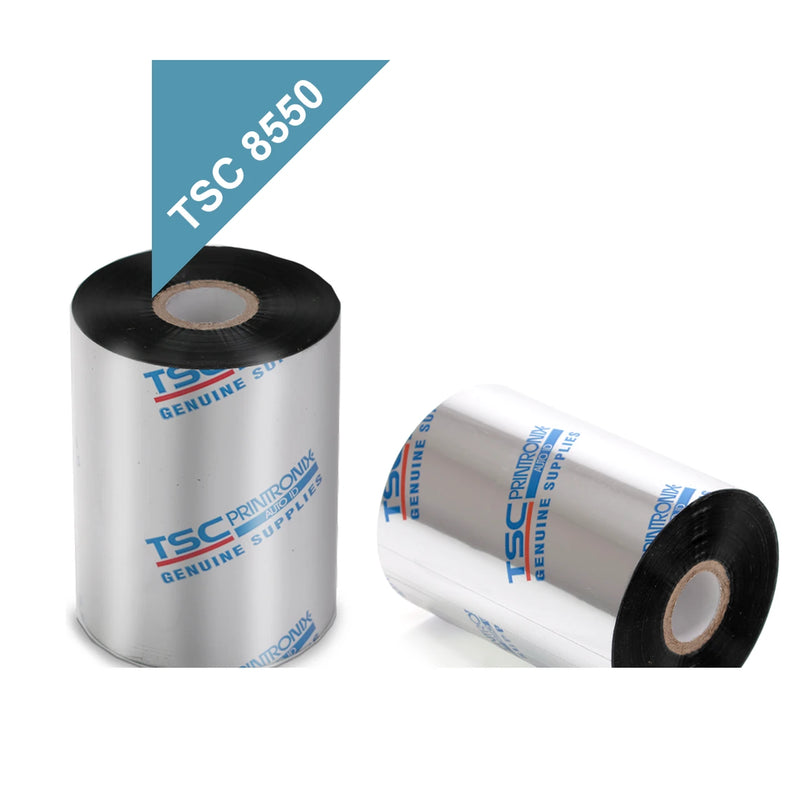 Ribbon mixto TSC 8550 de 110 mm por 625 metros, dos rollos con mandril de 25,4 mm