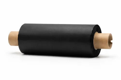 Ribbon textil: rollo con mandril